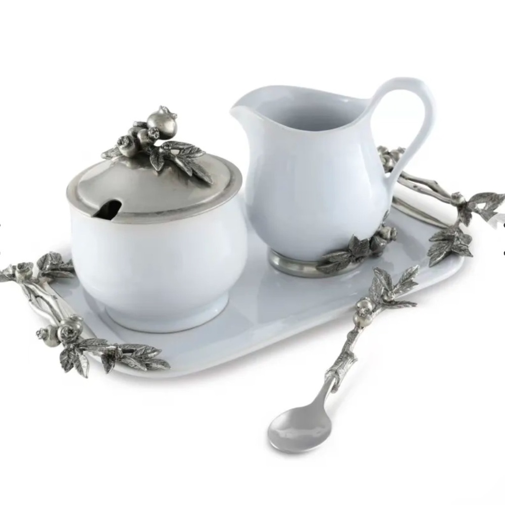 Vagabond House Pewter Farmers Market Creamer Set